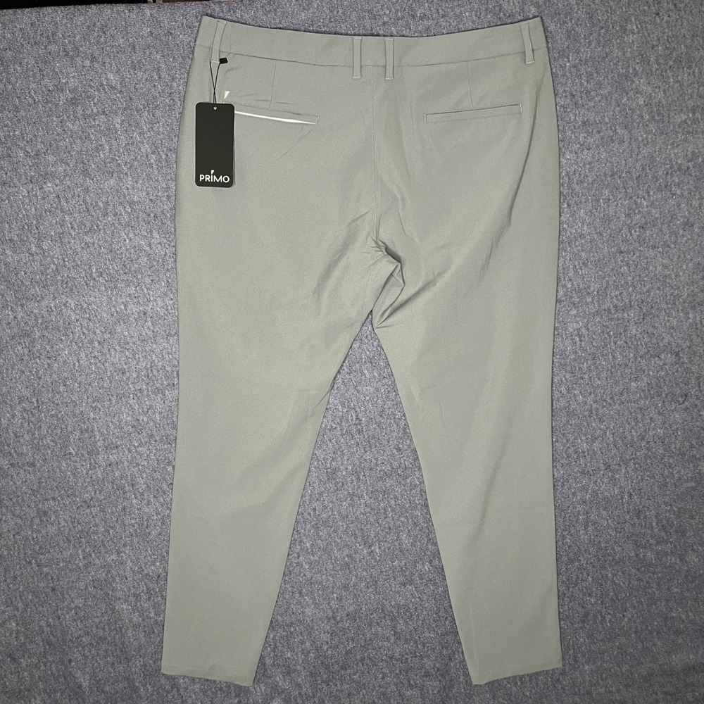 Primo Golf Apparel Light Gray Stretch Performance Tapered Golf Pants 38x30 NWT